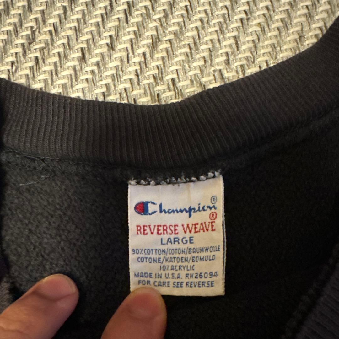 90s Champion Reverse Weave USA製 ブラック