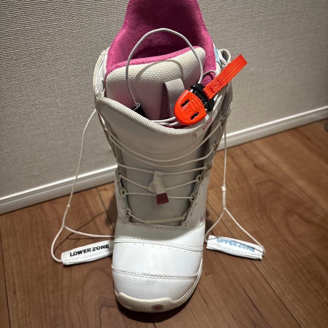 BURTON スノーボードブーツ ホワイト/ピンク　24cm