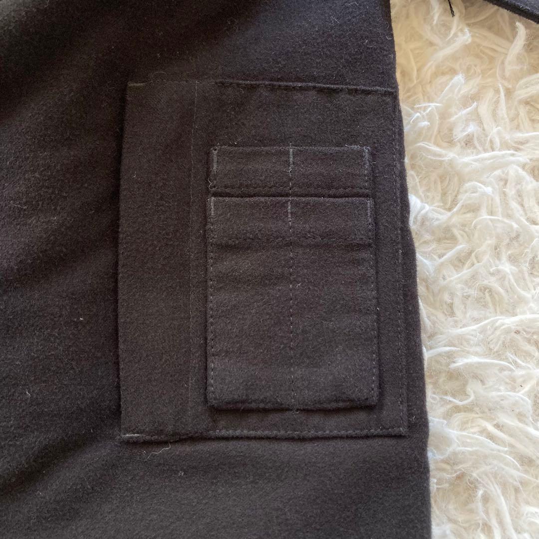 NO ID. ノーアイディー モッズコート 2 ブラック ライナー付 ファー