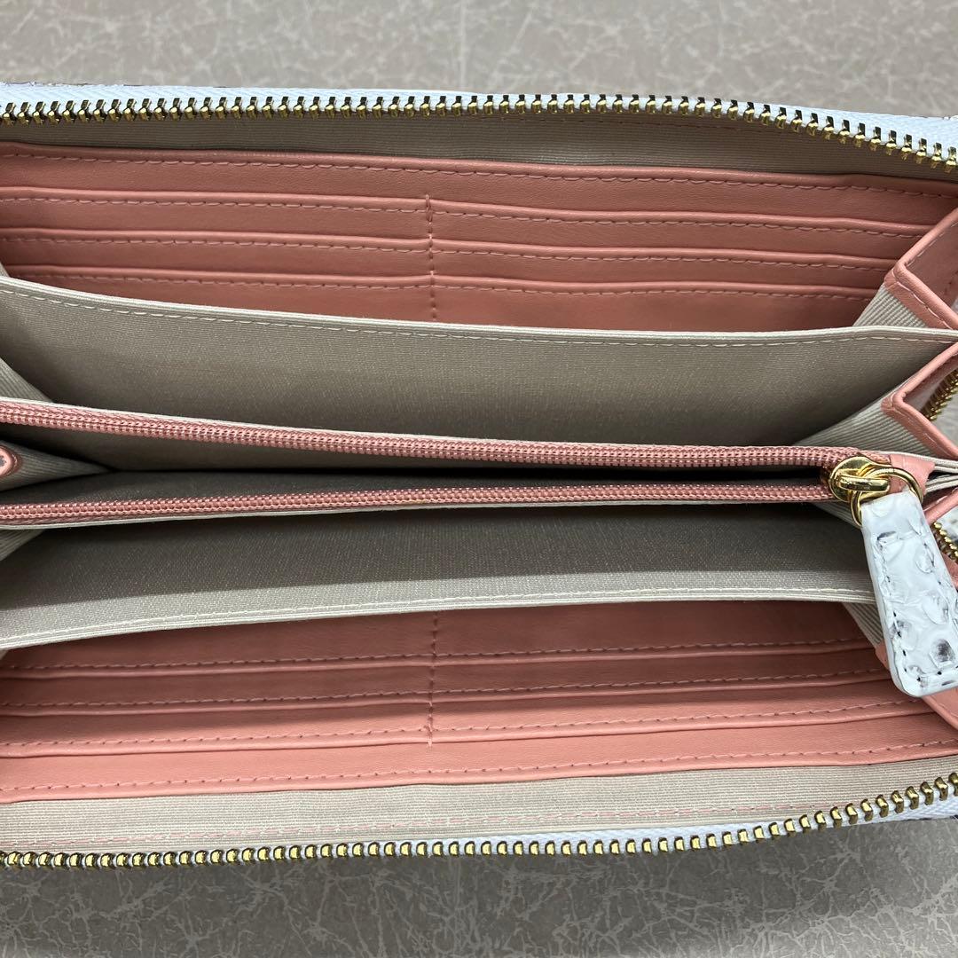 Toukagen トウカゲン　パイソン 長財布　パイソンレザー 財布　白蛇