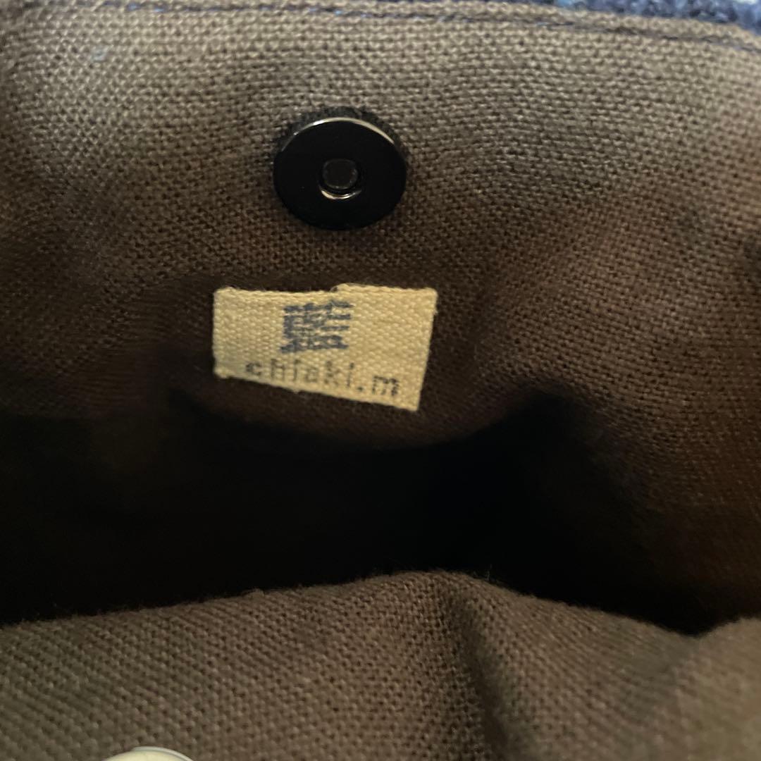 徳島藍染・藍染作家さん 手作り・刺繍付き藍染トートバッグ大小セット