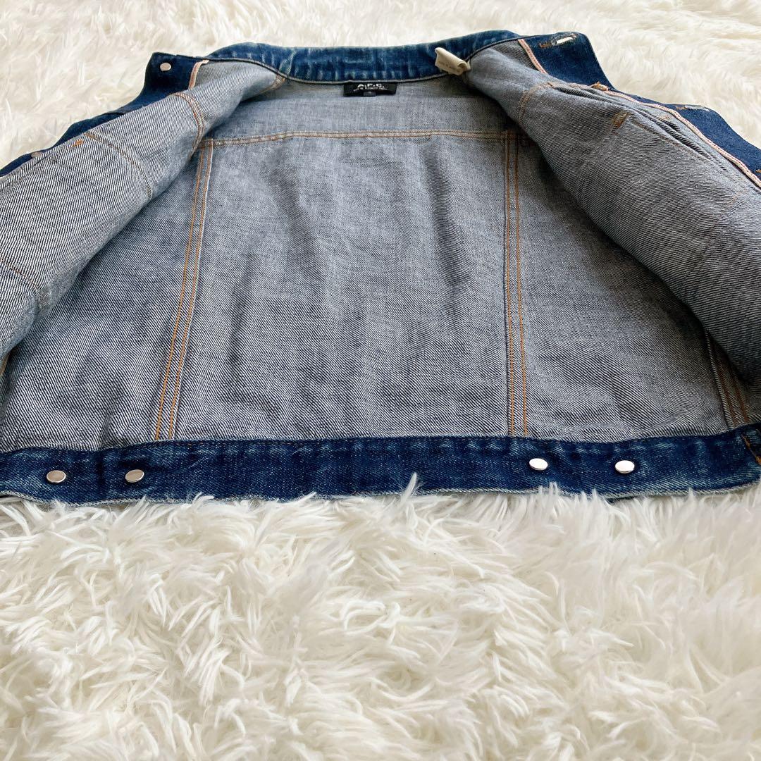 美品 A.P.C. 00s 初期タグ Gジャン 2ndタイプ 濃紺 日本製 赤耳