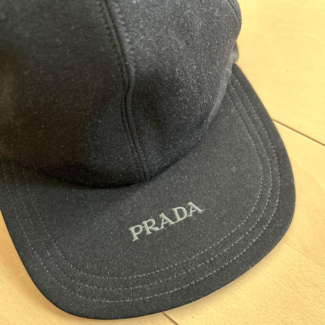 PRADA プラダ イヤーマフ キャップ 冬 M