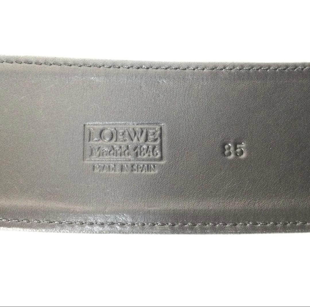 Loewe 黒 レザーベルト サイズ85