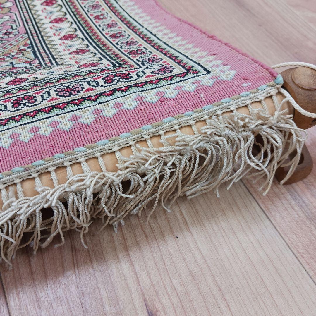 Y2824 高級ペルシャ絨毯 クム産 シルク100% 手織り タペストリー