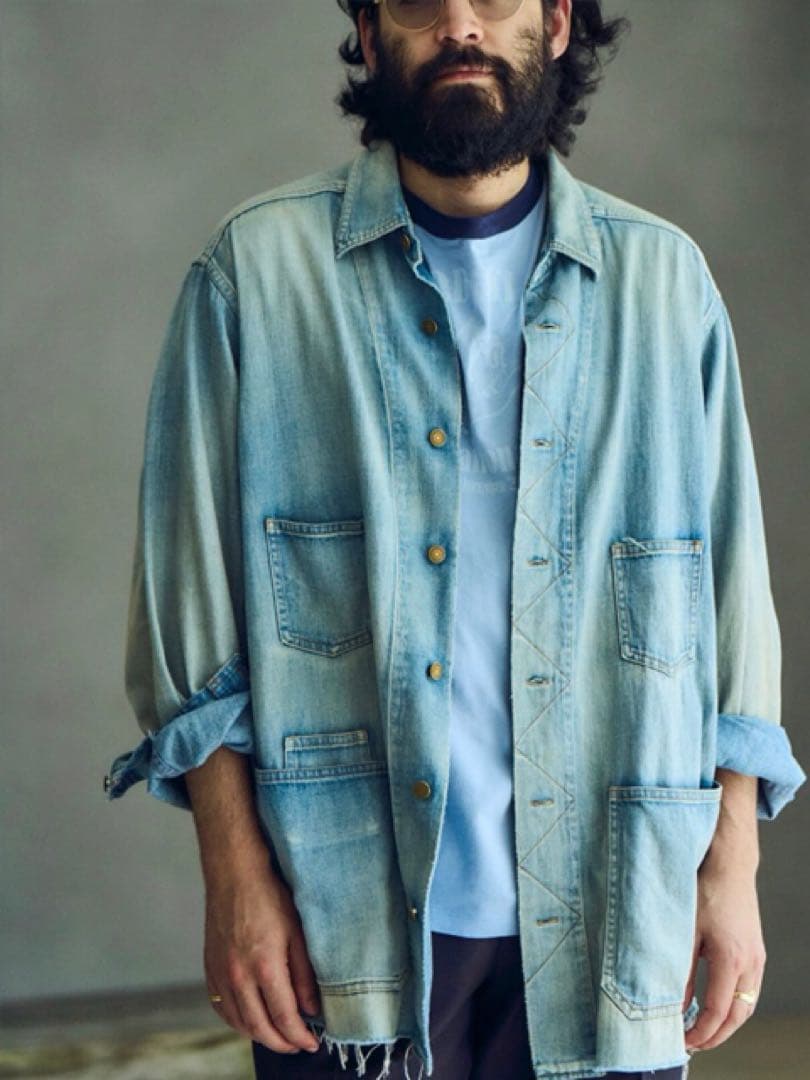 マーティアンドサンズ 25AW シャツカバーオール サイズ2 美品