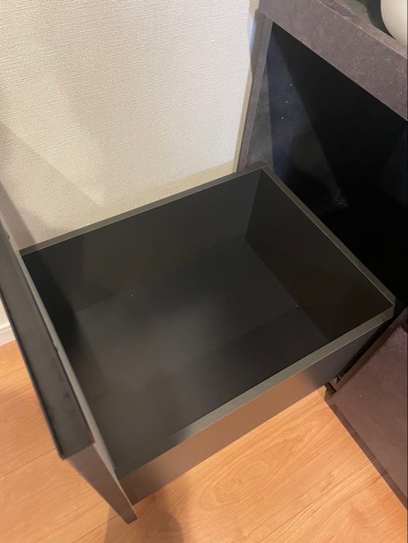 【美品】パモウナ食器棚ECA-1600R セラミカネロ 幅160cm 大容量収納