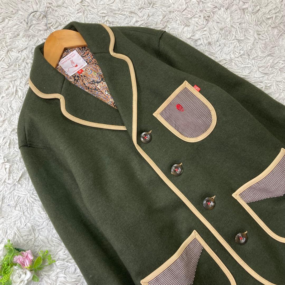 レディース KAWATANI SHIRT エルボーパッチ ウールジャケット
