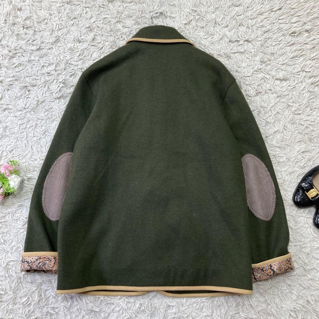 レディース KAWATANI SHIRT エルボーパッチ ウールジャケット