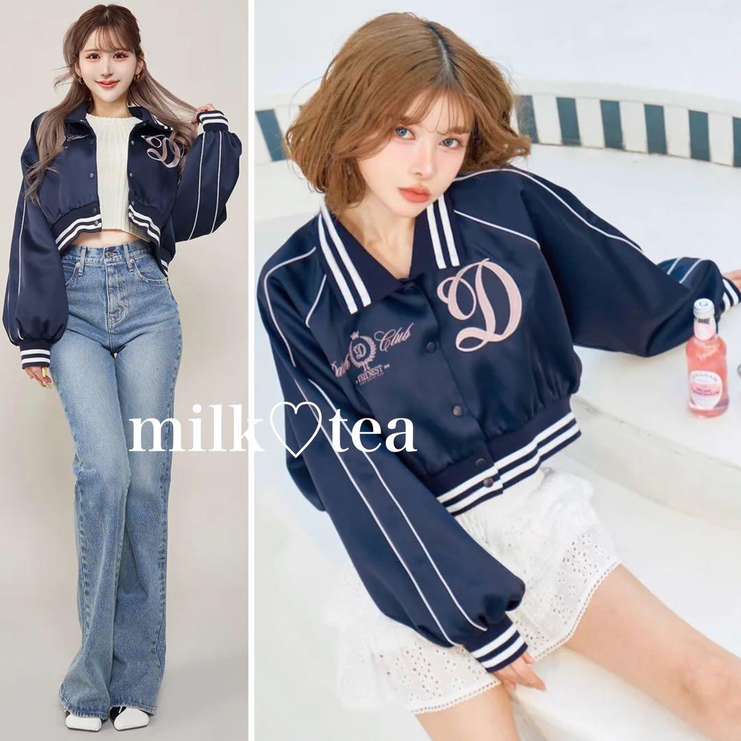 新品タグ付き ダーリッチ Darich Clubスカジャン ネイビー