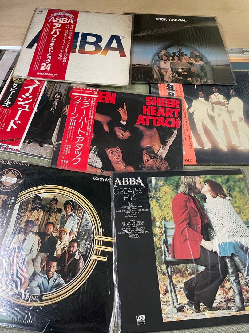 ABBA・Queen・The Beatles レコードセット
