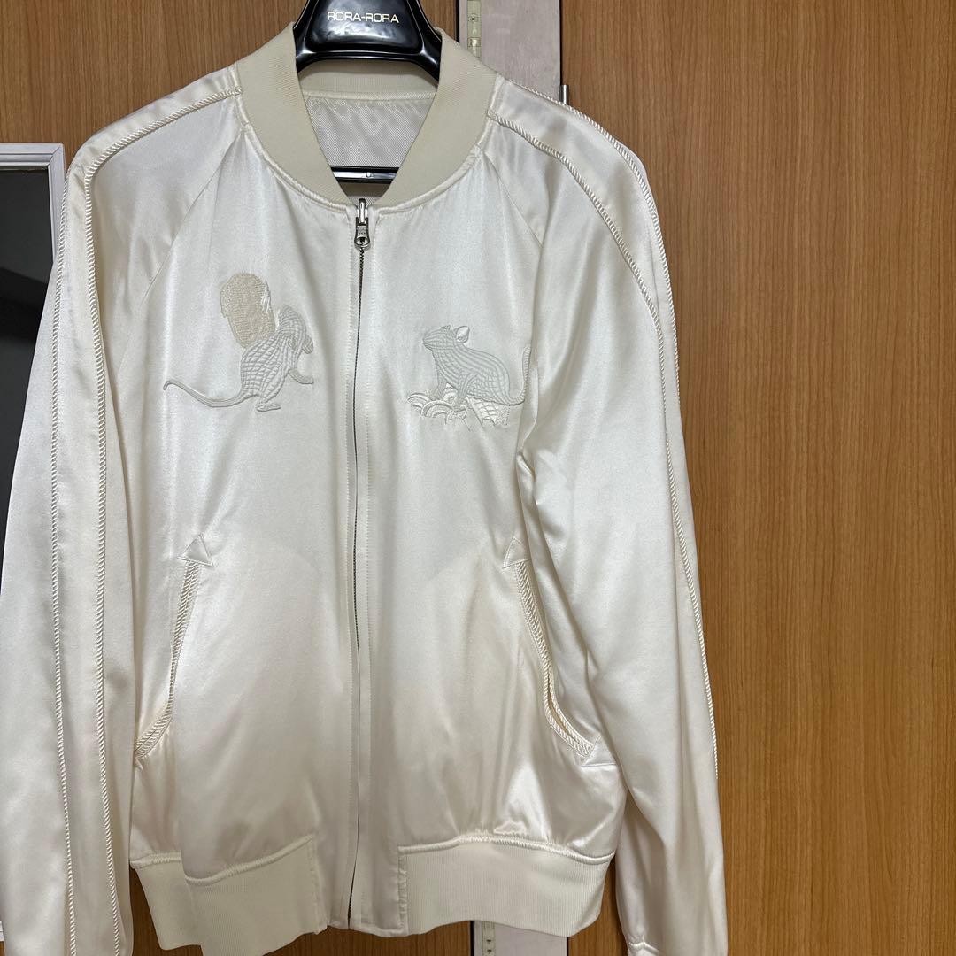 最終価格 極美品コムデギャルソン ノアールケイニノミヤ スカジャン 白 Mサイズ