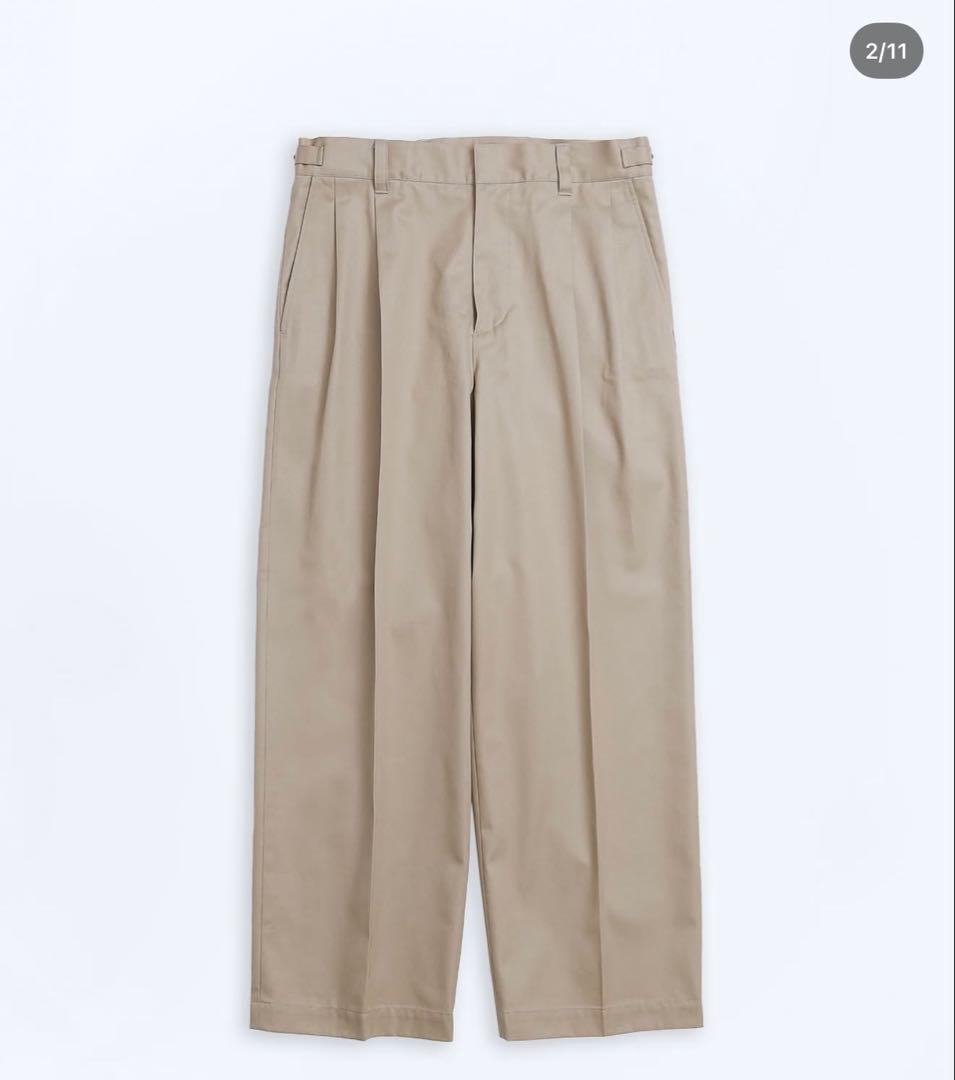 【UNFOLK】 チノパン　2tuck pants