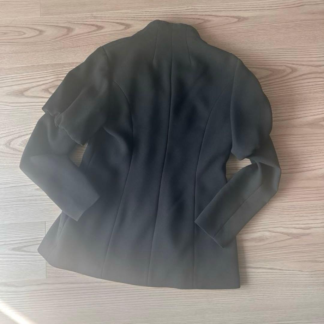 に*げ様 【断捨離セール】Column くるみボタンパフスリーブ ブラウス ジャ