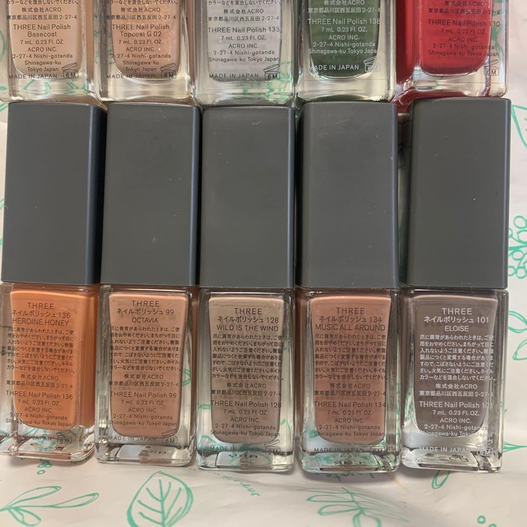 THREE　ネイルポリッシュ　10色セットまとめ売り