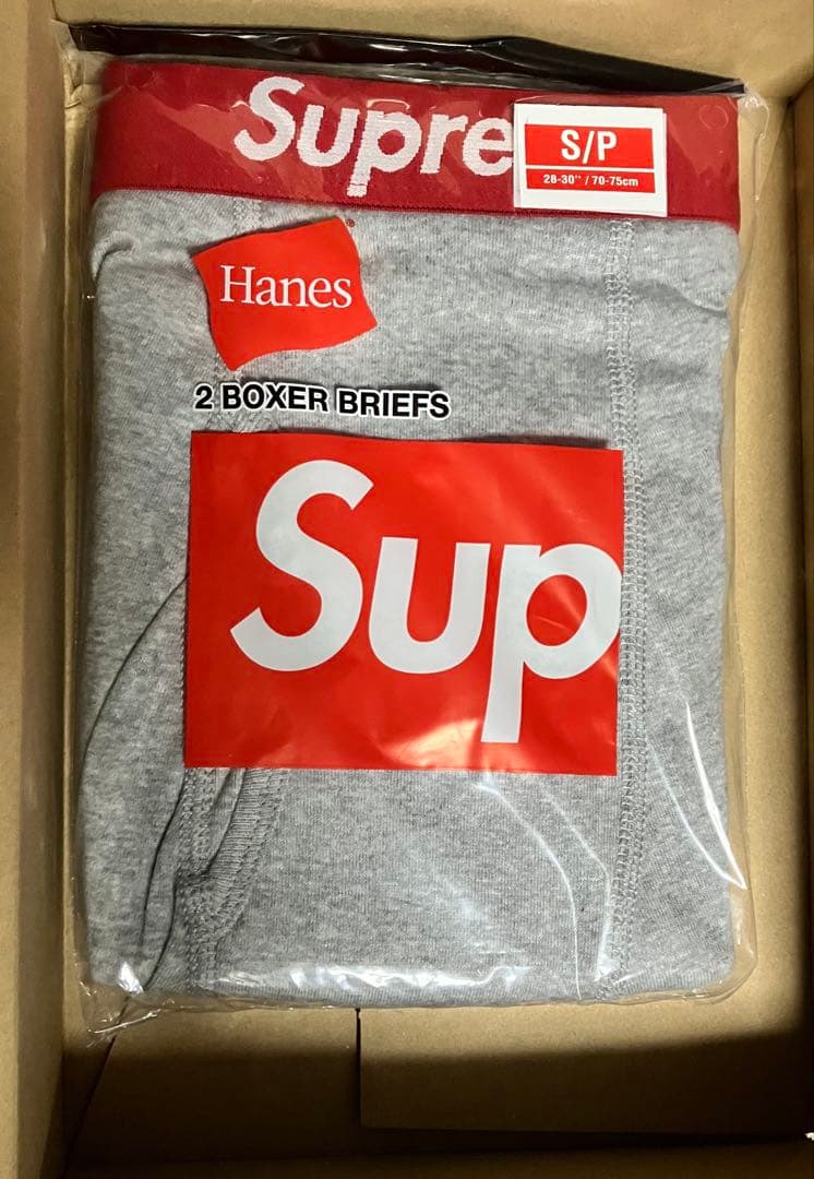 新品未開封 Supreme Hanes Boxer Briefs(2 Pack)