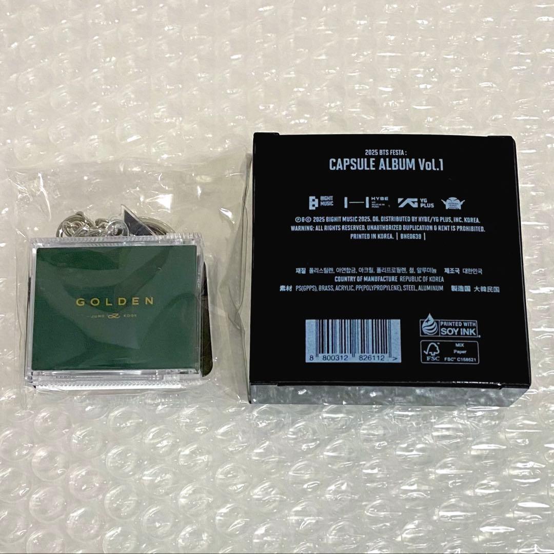 BTS フェスタ カプセルアルバム Vol.1 GOLDENジョングク グク