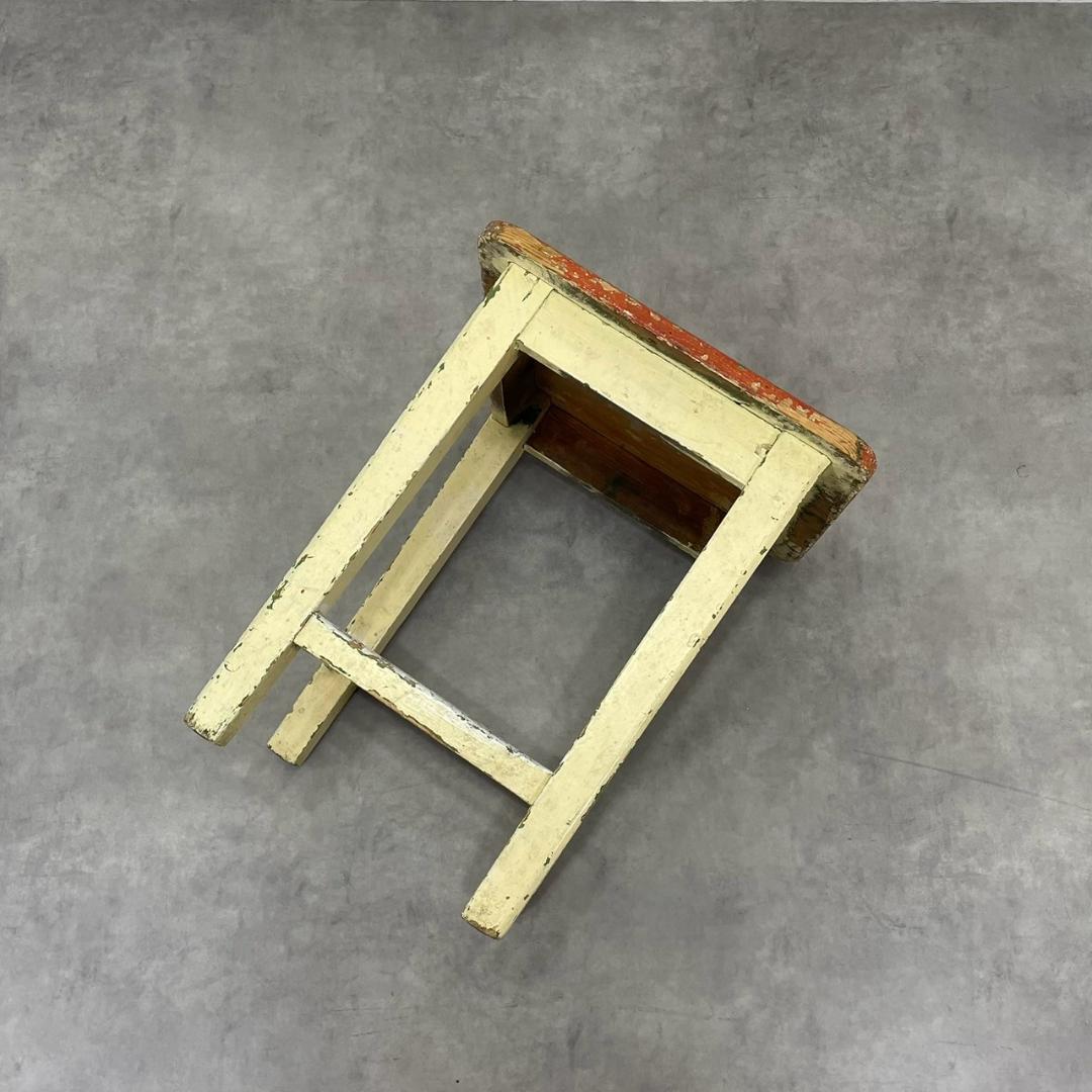 ヴィンテージ シャビー スツール サイドテーブル 飾り台 ビンテージ レトロ