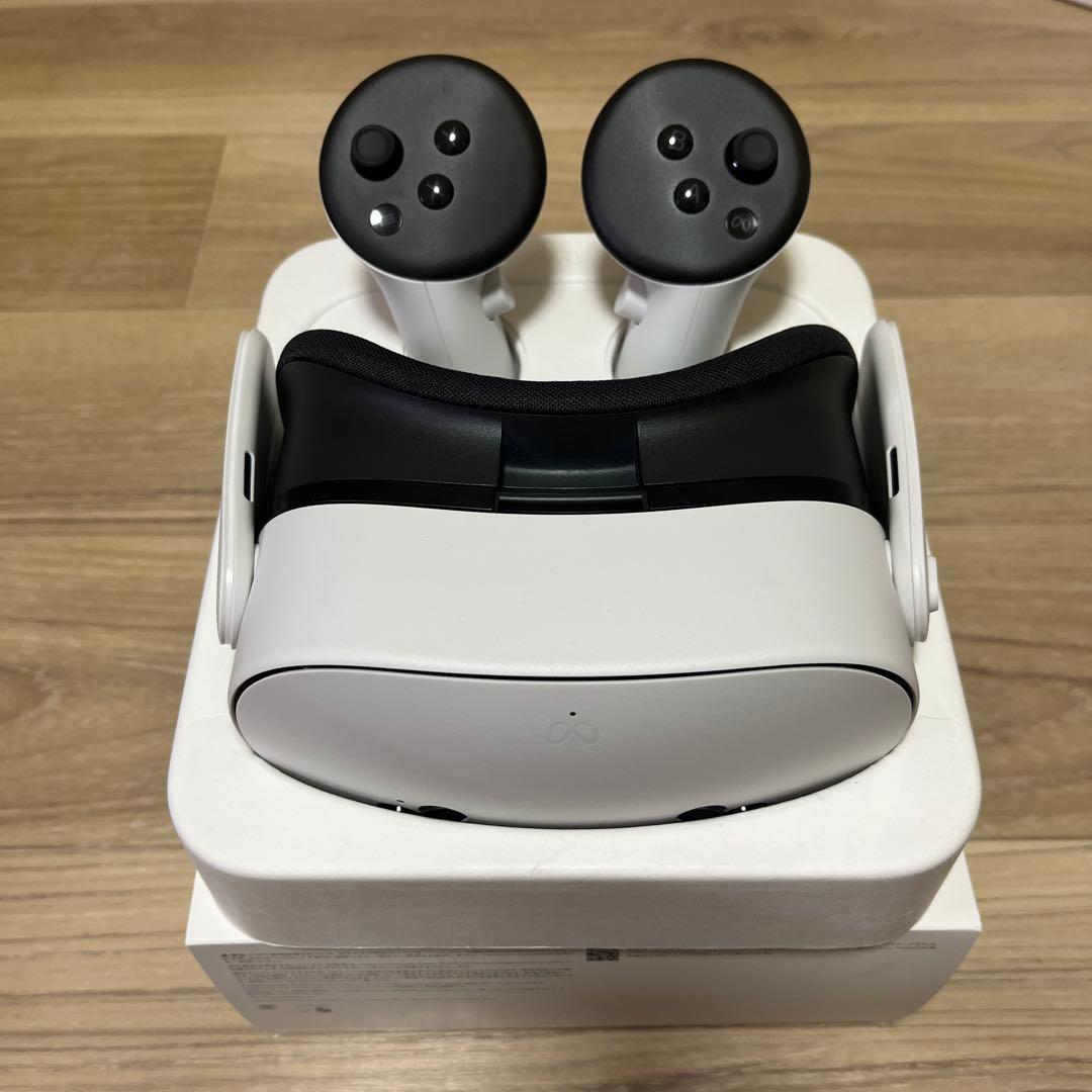  quest 3s 128gb バッテリーストラップ、フェイスパッド付き