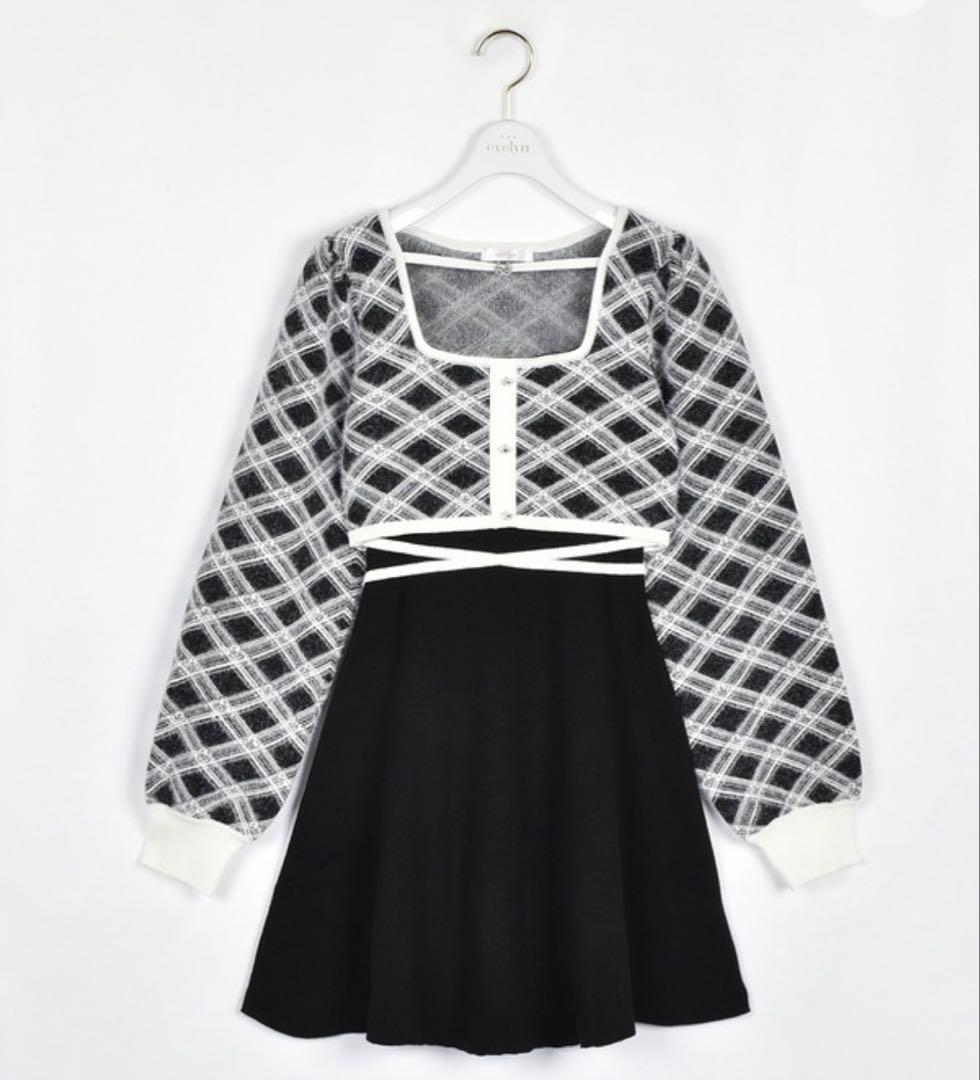 シャギーボレロフレアニットワンピース evelyn