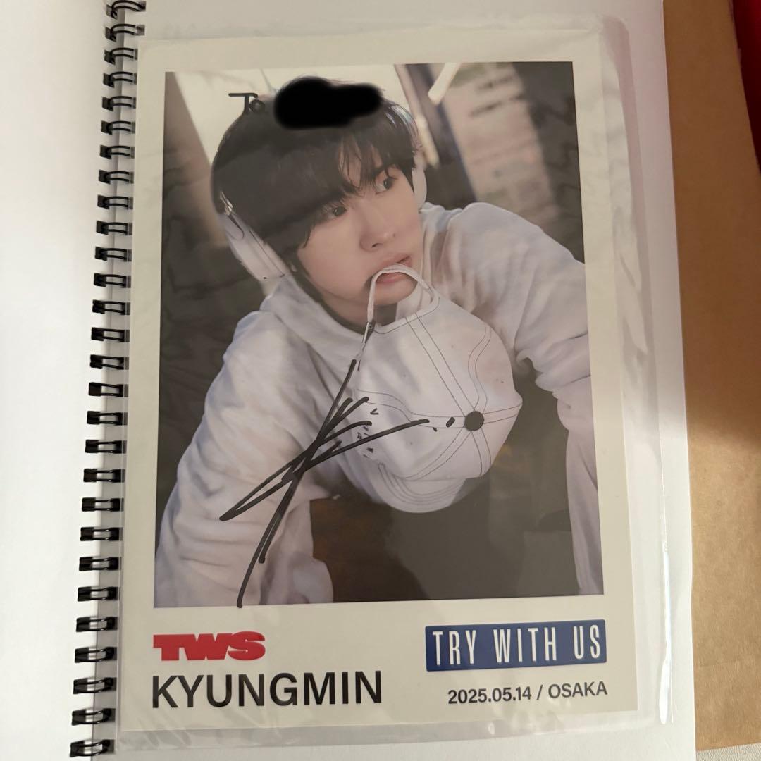 tws ギョンミン　KYUNGMIN サイン　TRY WITH US