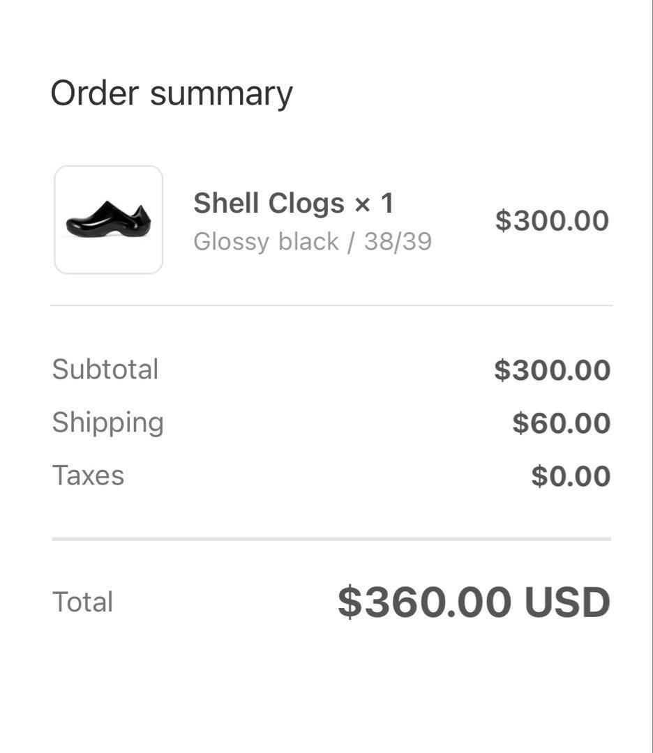 Fax Copy Express Shell Clogs clogクロッグ