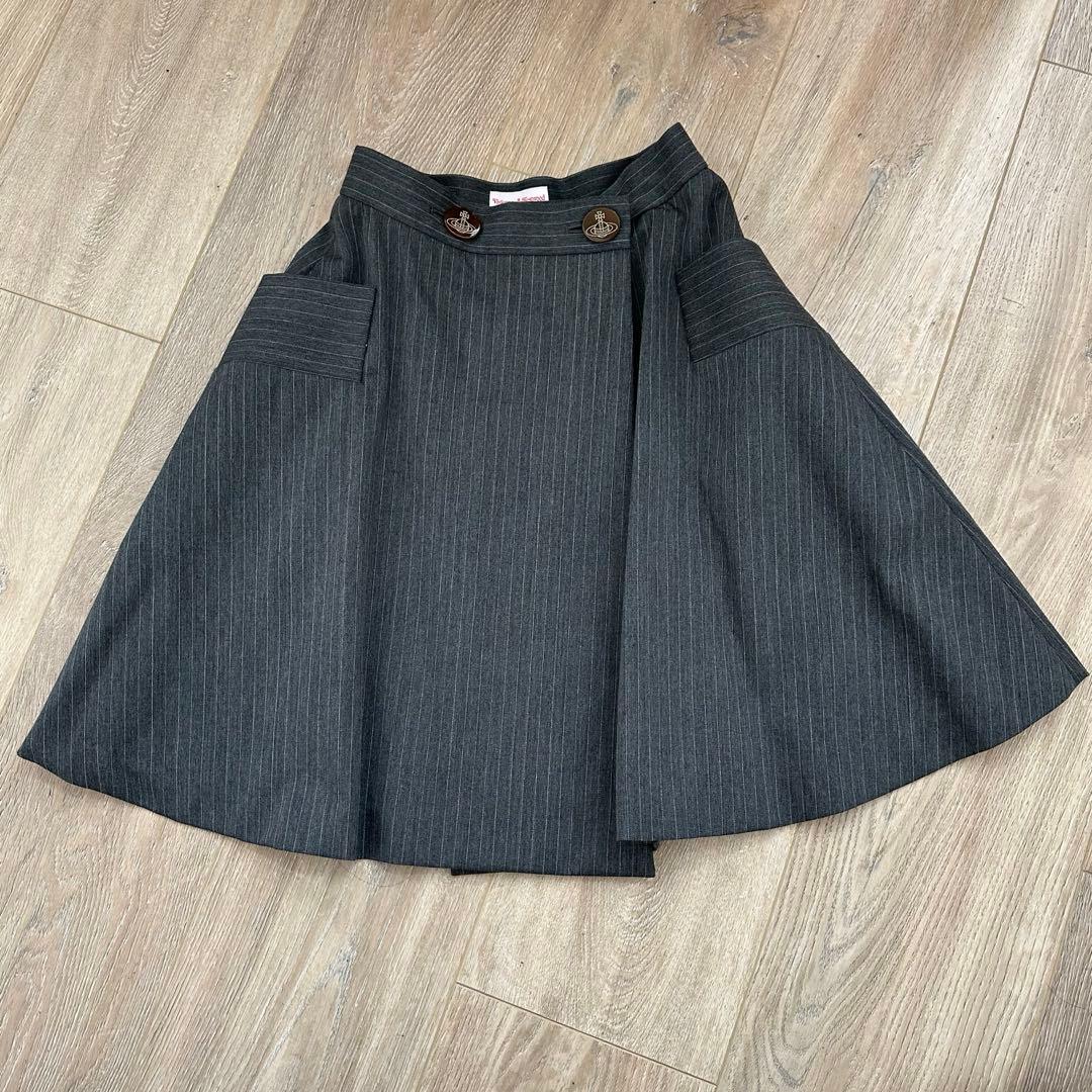 vivienne westwood RED LABEL ラップスカートストライプ