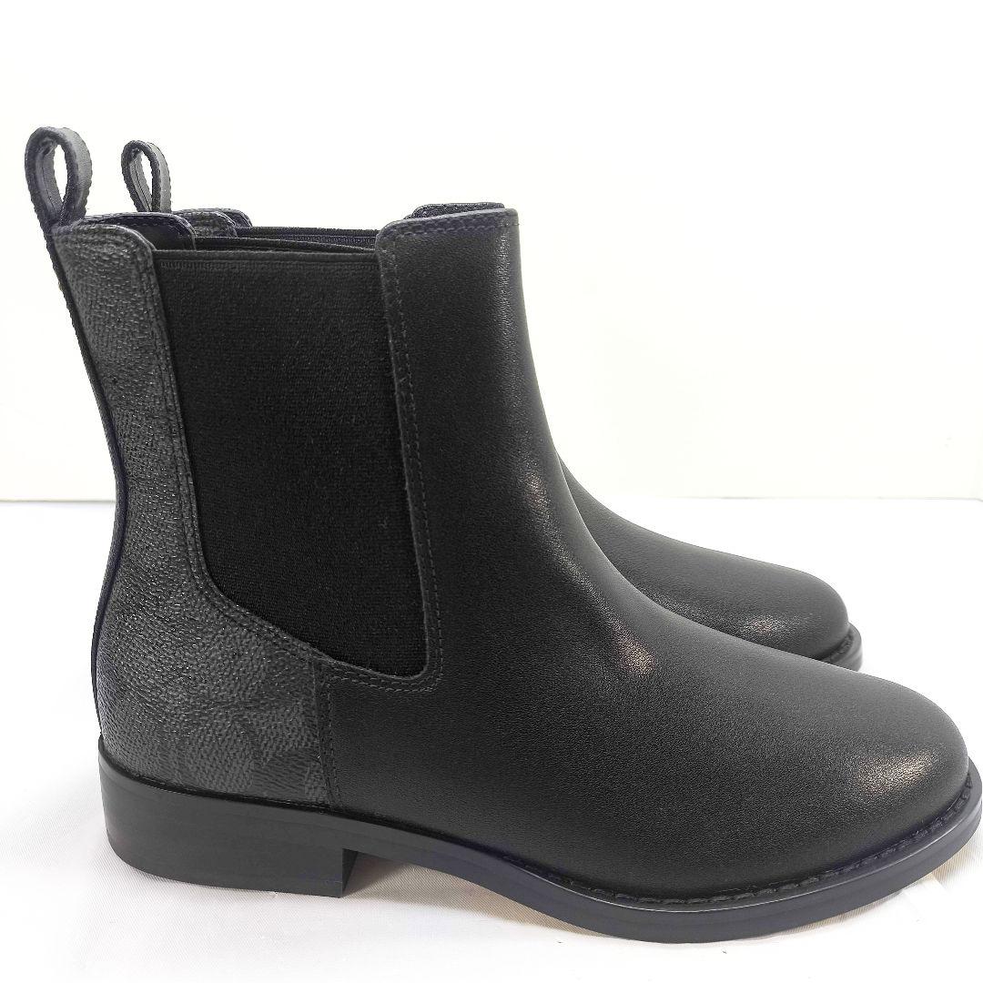 新品 コーチ ショートブーツ シグネチャー cマーク サイドゴアブーツ