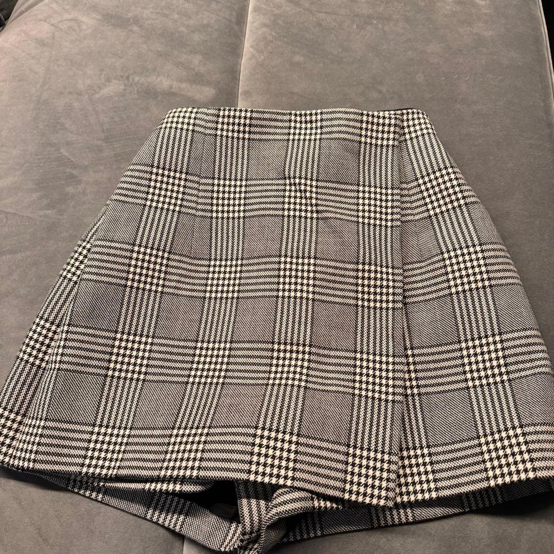 Christian Dior チェック柄 ハイウエストショートパンツ