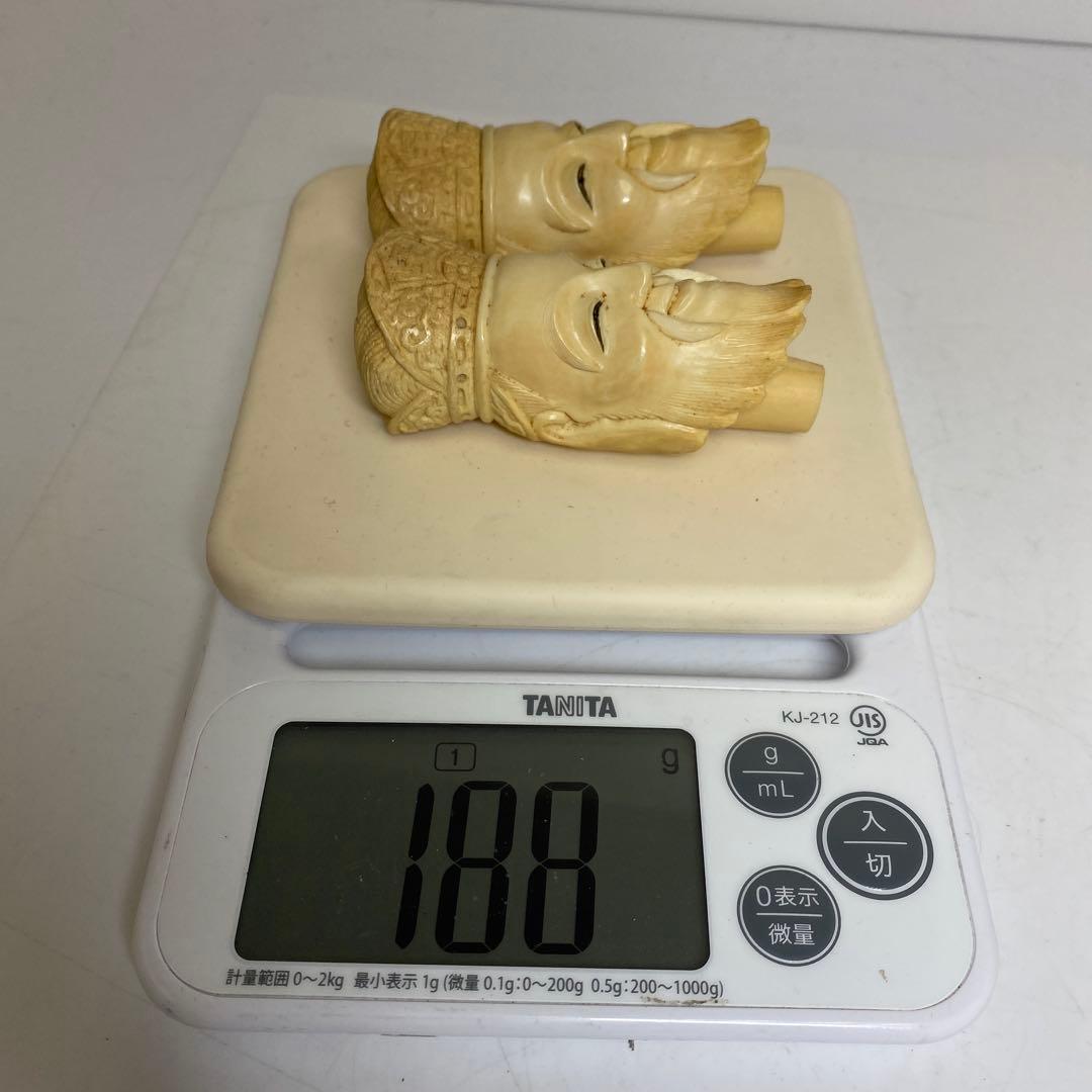 極上　仏頭2点　188g 約8.4㎝　東さ8-0120☆2F