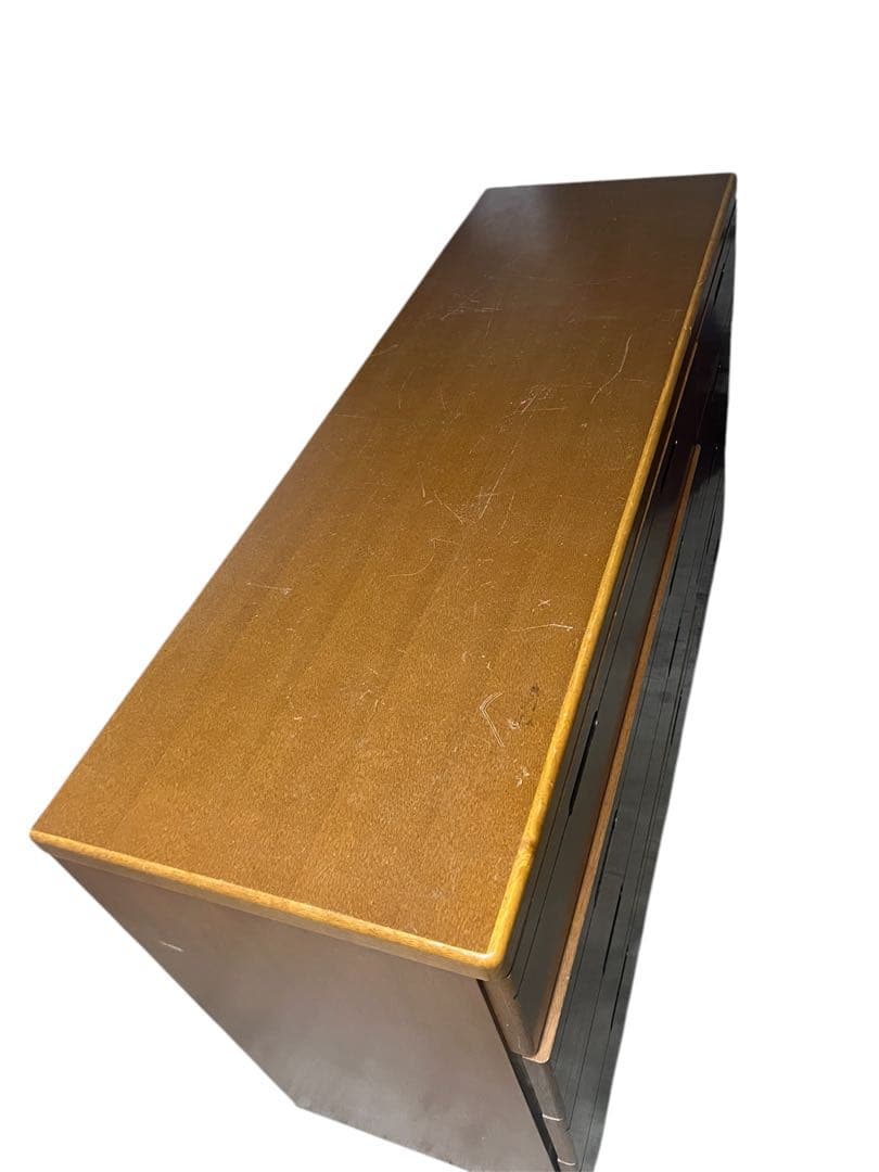 大塚化学 高級家具 チェスト タンス 天然木 ナラ 73×125×40cm