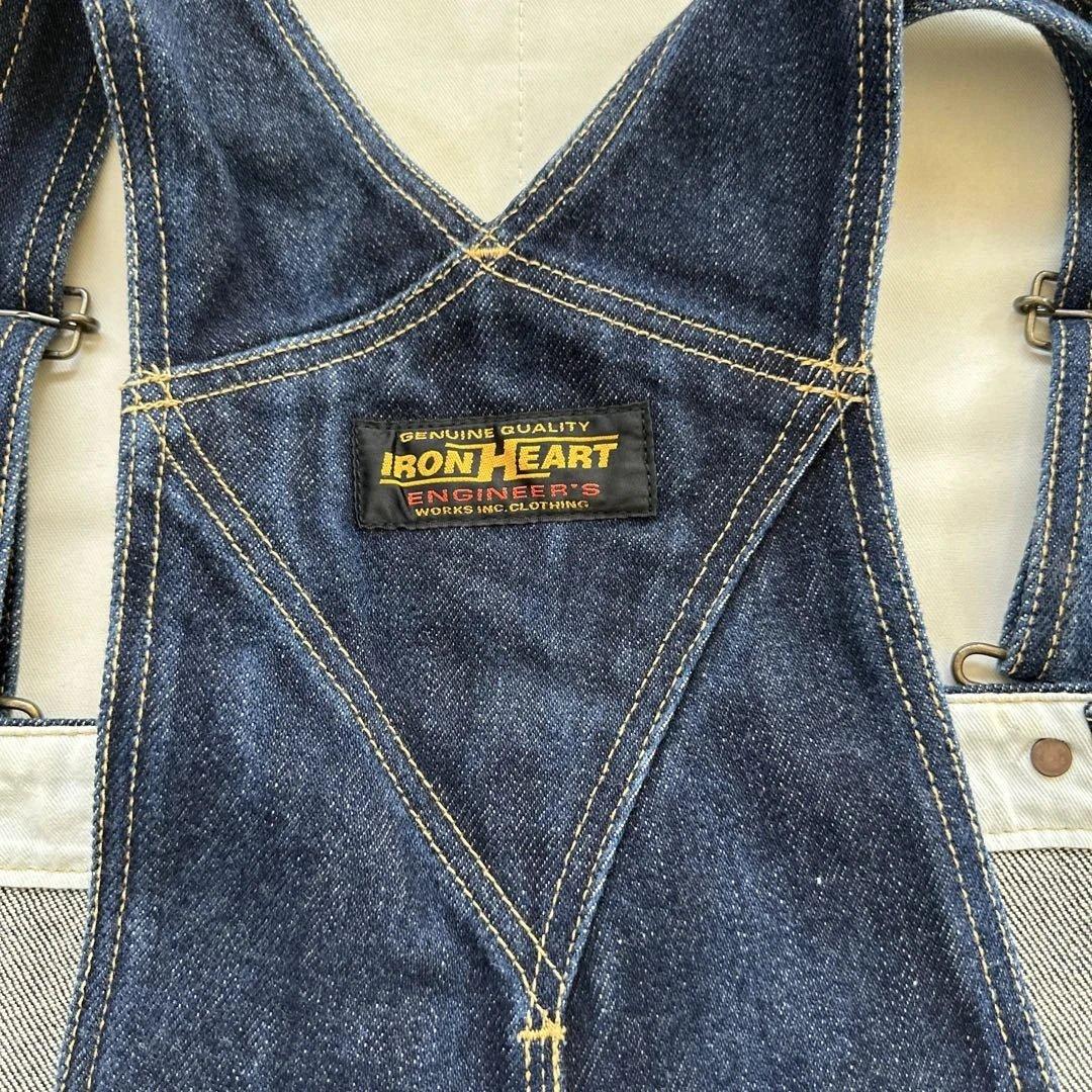 アイアンハートメンズデニム　オーバーオール