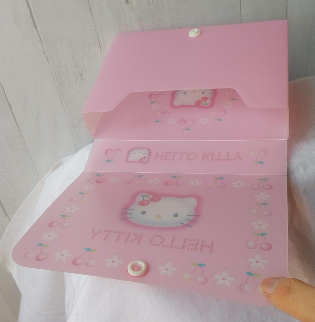 キティ　ケース　ティッシュカバー　ピルケース　さくらんぼ　レトロ