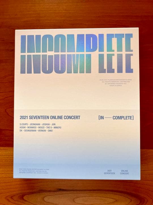 SEVENTEEN incomplete Blu-ray ブルーレイ 新品未再生