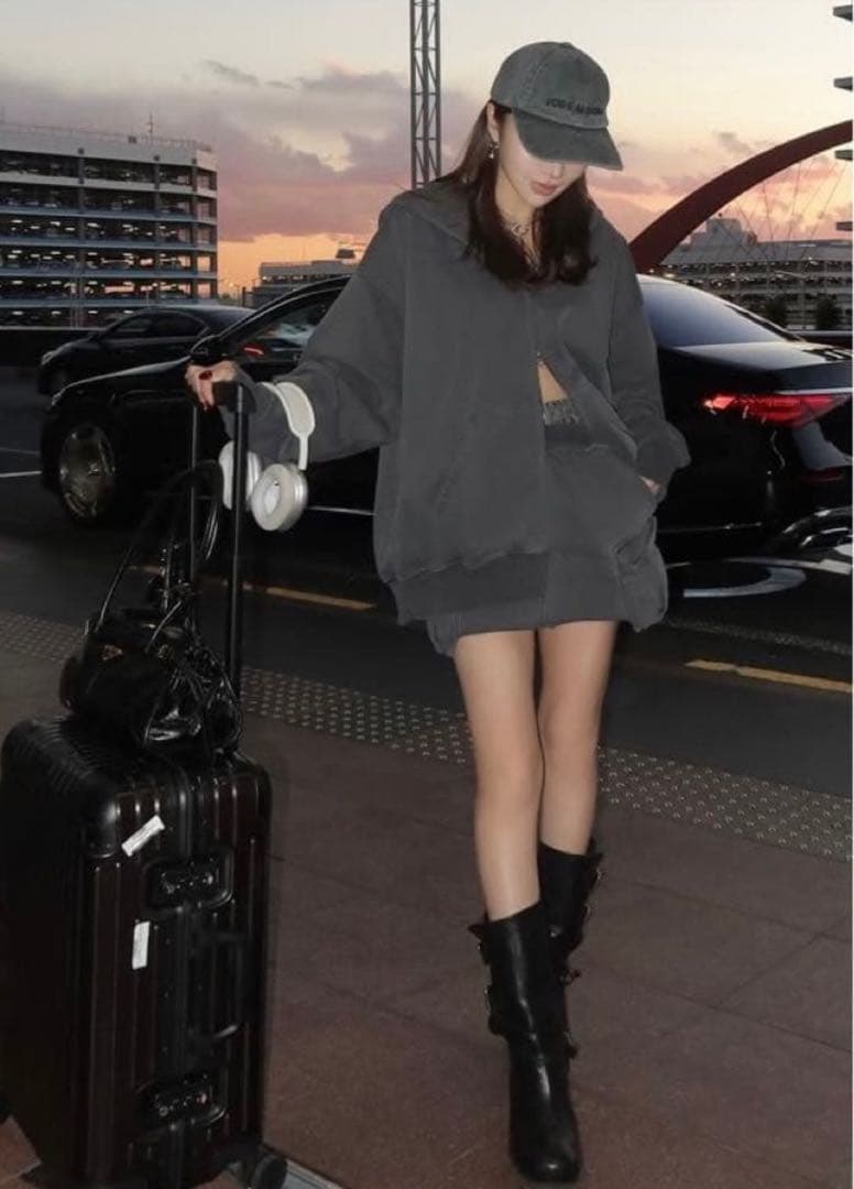 josemoon オーバーダイミニスカート　OVERDYE MINI SKIRT