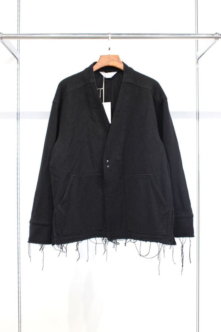 ジャケット・アウター Ancellm W/S COLLARLESS JACKET/BLACK
