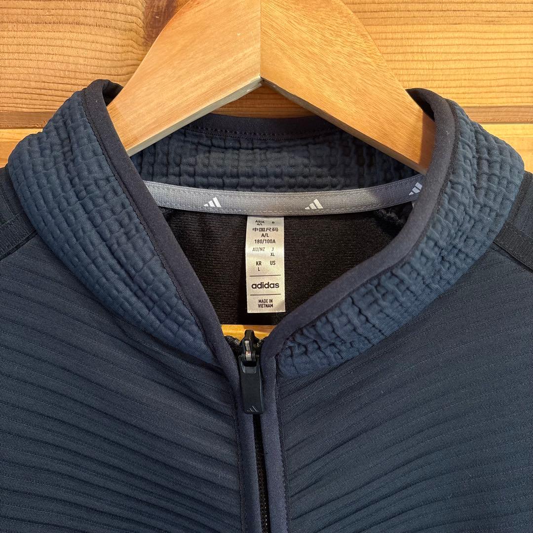 【美品】アディダス ゴルフ COLD. RDY ファブリックミックスジャケット