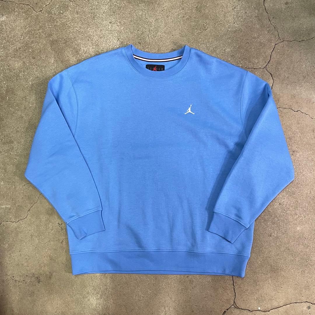 ナイキ ジョーダン ブルックリン フリース L/S クルー スウェット 水色