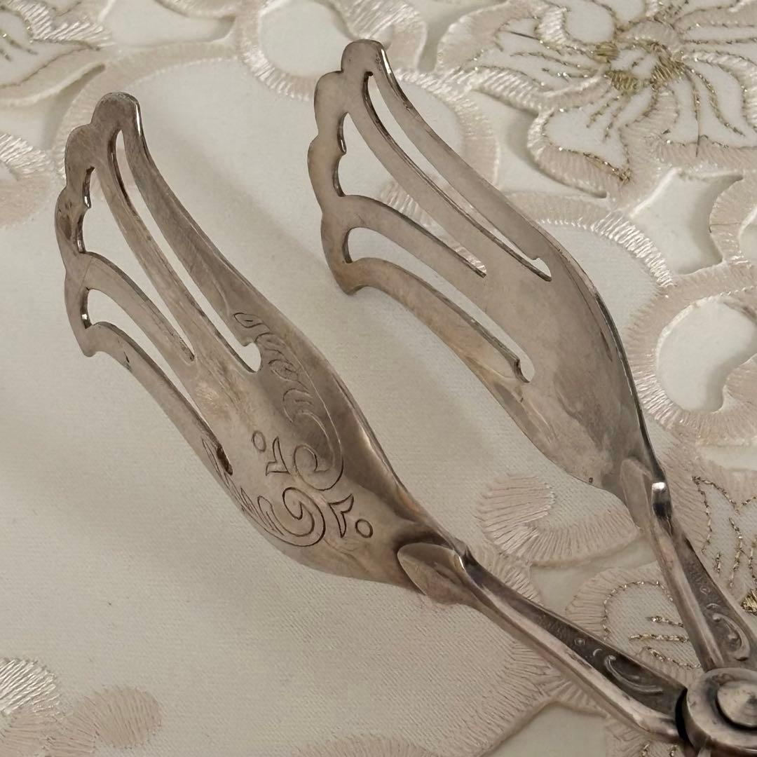 【西ドイツ】トングDシルバーメッキ クラシック サービング ケーキ お菓子19㎝