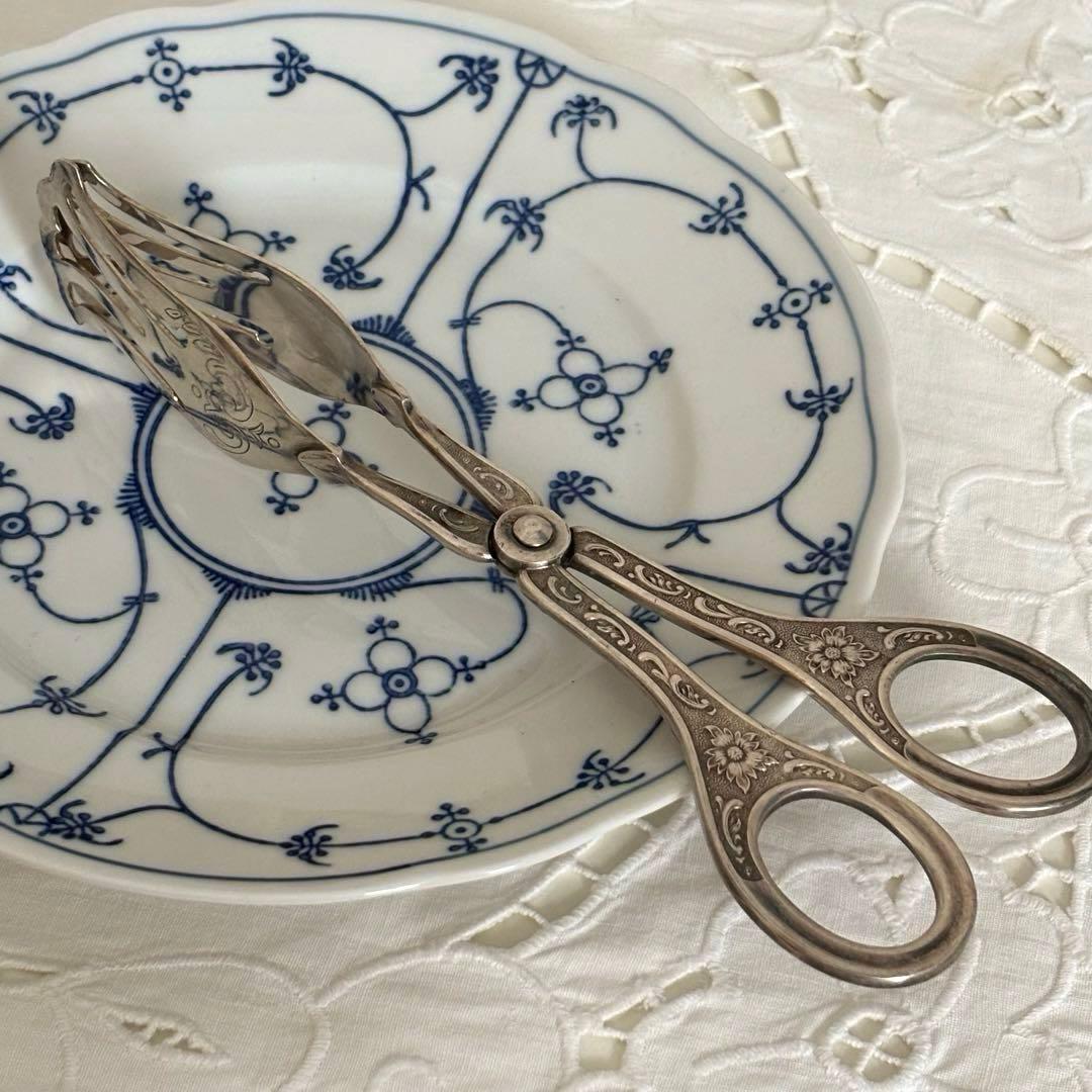 【西ドイツ】トングDシルバーメッキ クラシック サービング ケーキ お菓子19㎝