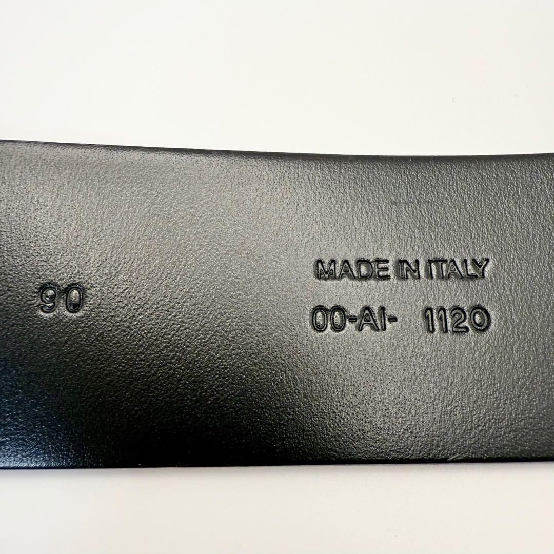 【美品】Dior Homme ブラックレザーベルト