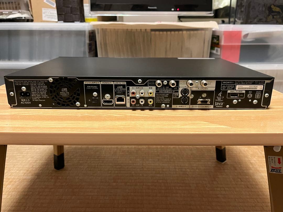 SONY BDZ-AT770T ブルーレイレコーダー　BDドライブ交換済