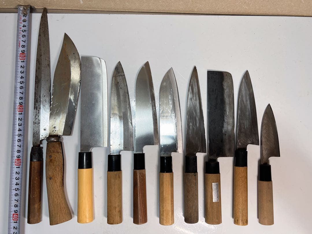 濃州正宗作 関 孫 銀 刀都 手打 ナイフ10本セット他