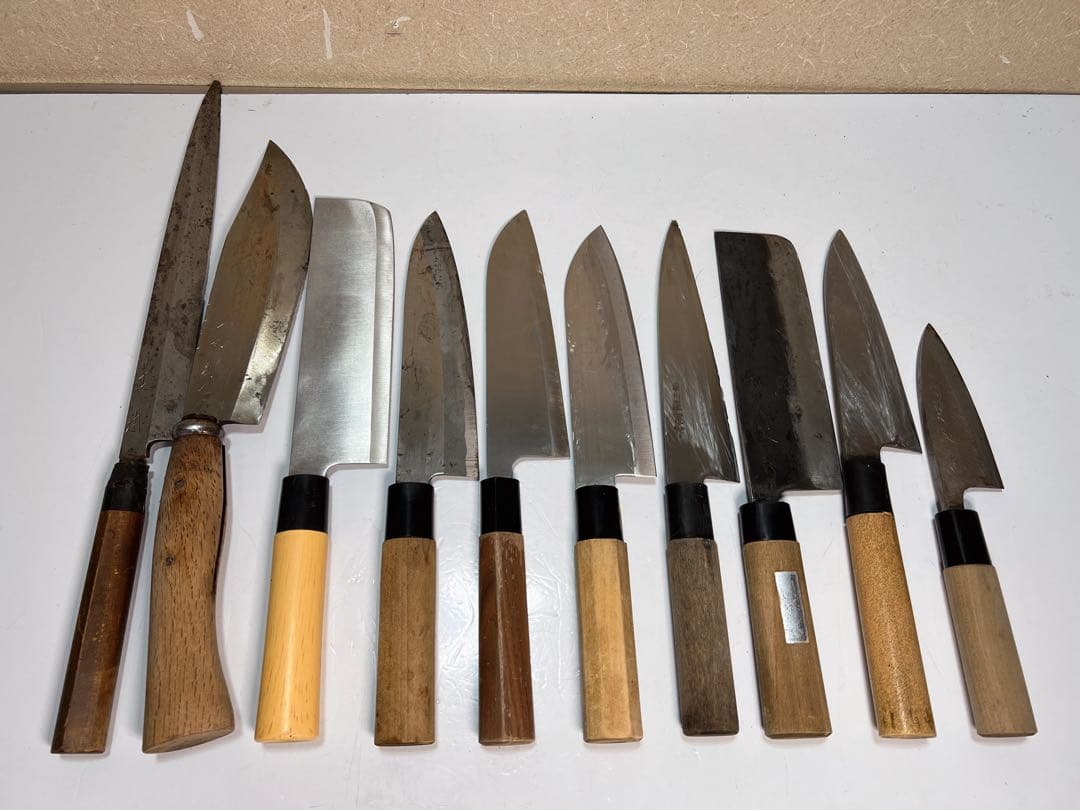 濃州正宗作 関 孫 銀 刀都 手打 ナイフ10本セット他