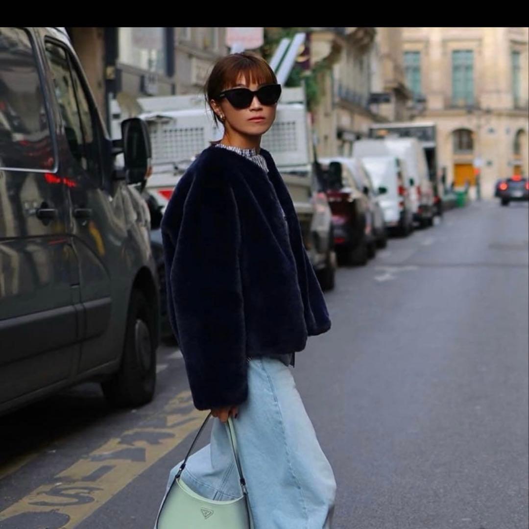 ジプソフィア ノーブルブルゾン エコファーコート Gypsohila