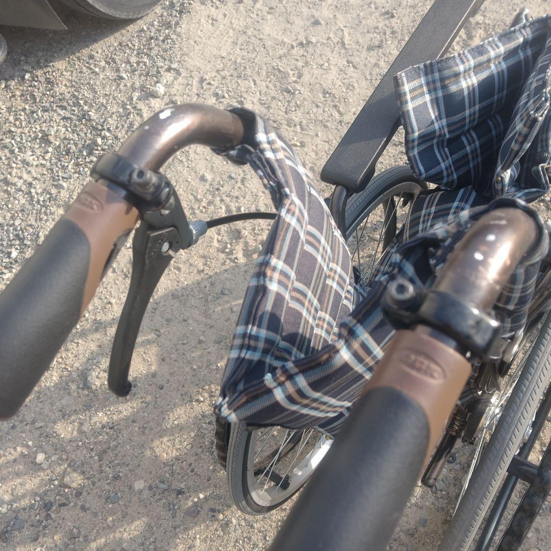 WAVIT 車椅子用アクセサリー ブラウン チェック柄