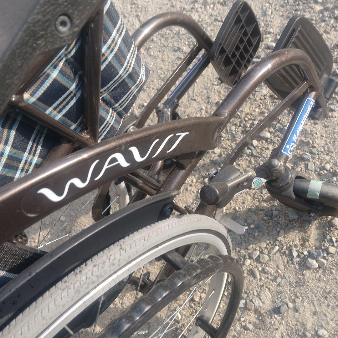WAVIT 車椅子用アクセサリー ブラウン チェック柄