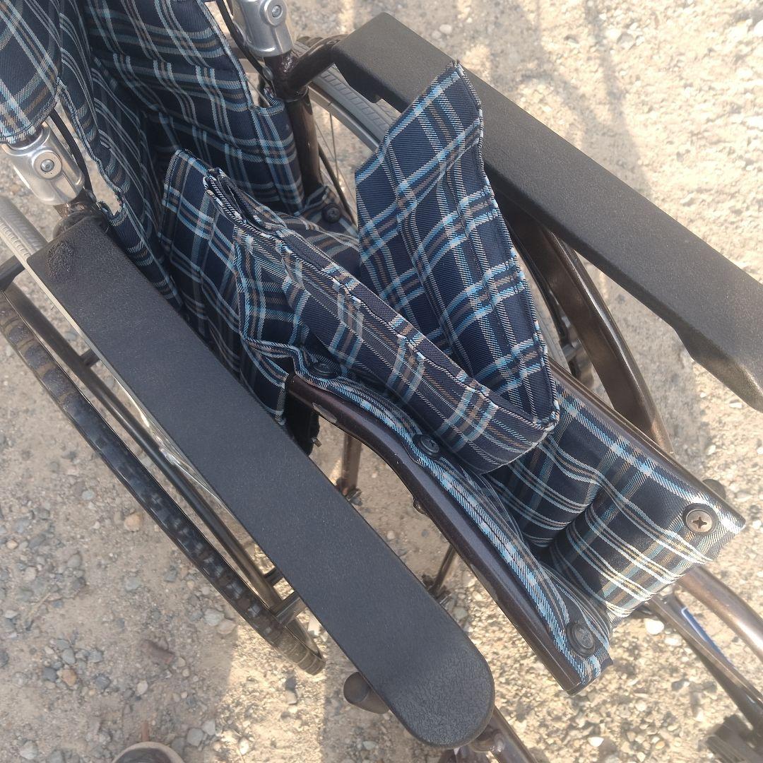 WAVIT 車椅子用アクセサリー ブラウン チェック柄