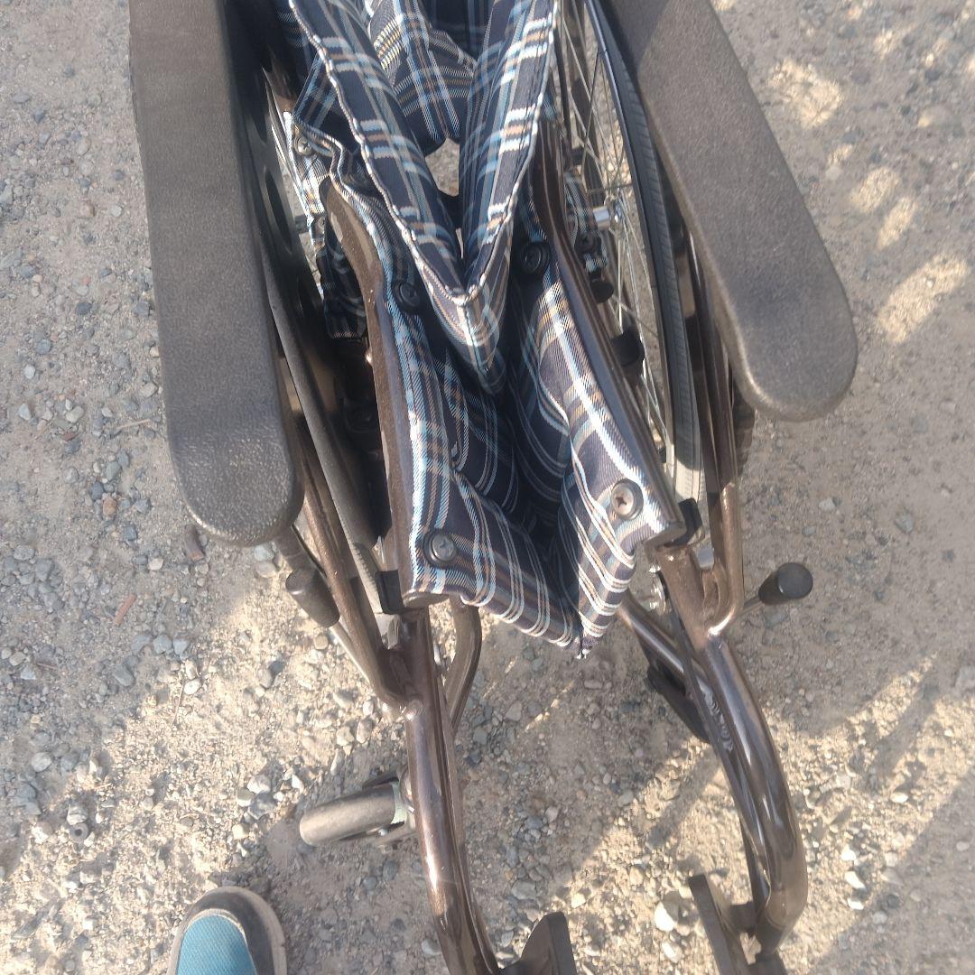 WAVIT 車椅子用アクセサリー ブラウン チェック柄