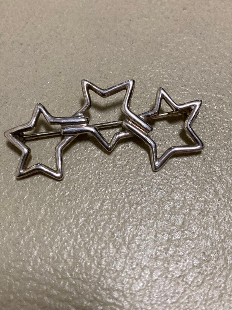 ティファニー　 Tiffany & Co スリースター　ブローチ　シルバー925